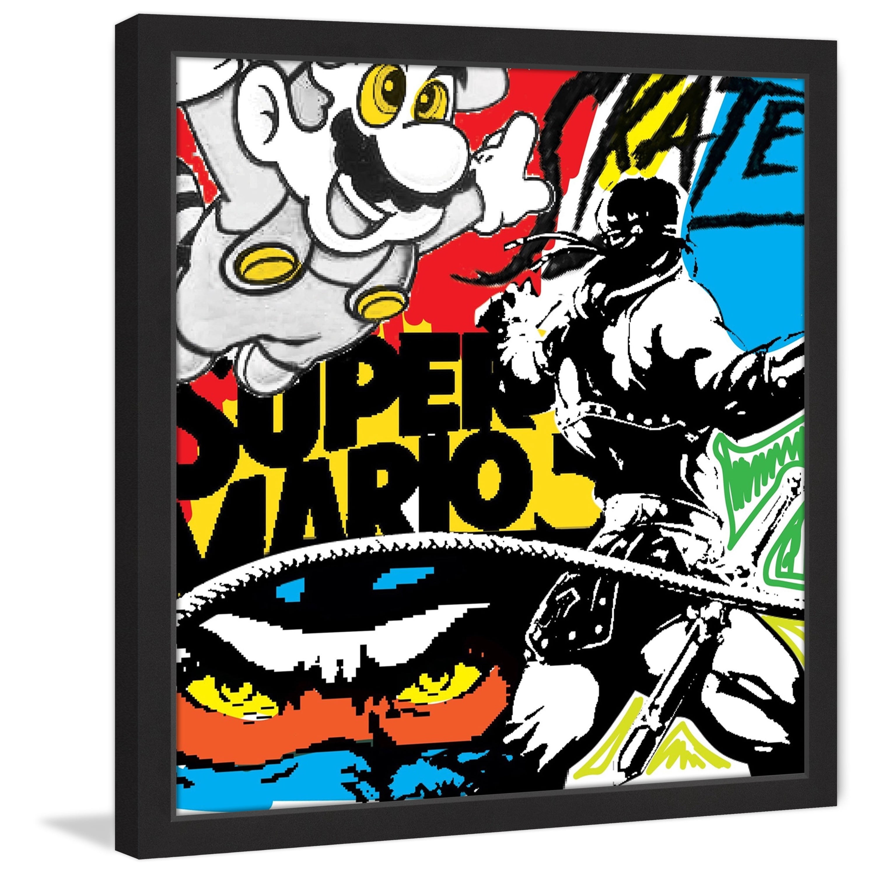 Marmont Hill "Super Games" by Josh Ruggs Framed Painting Print