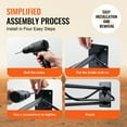 thumbnail image 4 of VEVOR Saddle Rack with Pad Bar 2 Packs Wall Mounted Horse Saddle Stand Black, 4 of 9