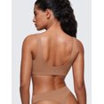 thumbnail image 2 of CRZ YOGA Softhold Women's Double Lined U Back Bralettes Unlined Everyday Bras Wireless Cami, 2 of 5