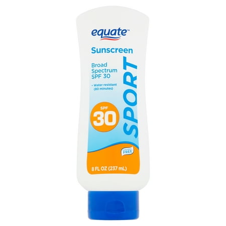 (2 pack) Equate Sport Broad Spectrum Sunscreen Lotion, SPF 30, 8 fl oz