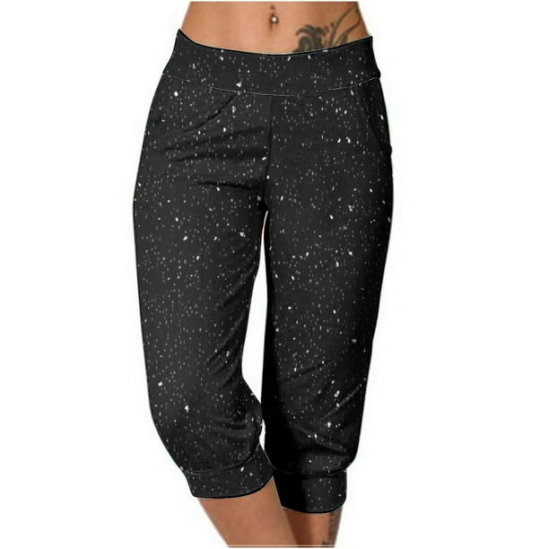Pantalones Largos Sueltos Casuales de Mujer con Corbata Elástica en la Cintura Y Bolsillos para el Uso Diario