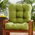 thumbnail image 3 of Greendale Home Fashions Summerside Green 38 x 21 in. Outdoor Reversible Tufted Chair Cushion, 3 of 7