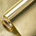 thumbnail image 1 of Papel para envolver regalos LeZakaa Gold con estampado floral en 3D, 43 x 100 cm, 1 of 9