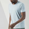 thumbnail image 5 of BOBOGOJP T-Shirts pour Homme Coton Manches Courtes T-Shirt (Bleu Clair,4TG), 5 of 5