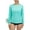 LightGreen, variant on QPNGRP Women's Long Sleeve Rash Guard with Pockets UPF 50+ SPF Dry Fit UV Protection Shirt for Swim Hiking Workout Skyblue