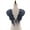 black, variant on 2pack Polyester Yarn Angel Wing Appliques Large Handmade Embroidery Patches for Bridal Dress Decoration