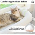 thumbnail image 2 of Cat Window Sill Perch with Large Bolster, Easy to Adjust & Assemble Cat Window Seat for Windowsill & Bedside, Pet Hammock Bed for Large Cats and Kittens (White, M), 2 of 5