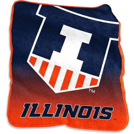 Illinois Fighting Illini Blanket - Illinois Fighting Illini Raschel Throw