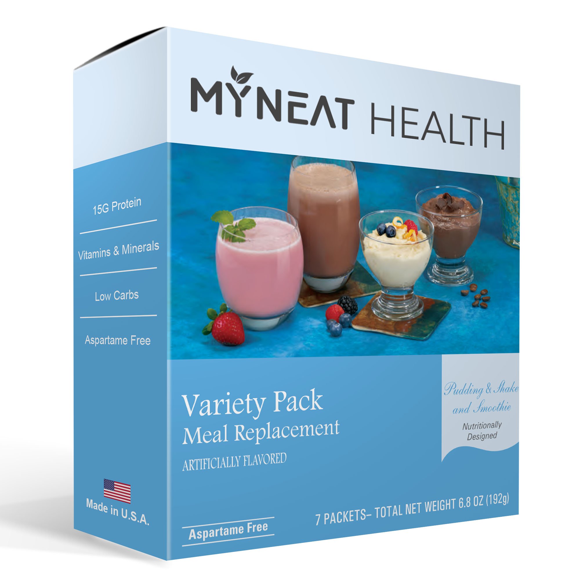 My Neat Health High Protein Meal Replacement Shake - Variety Pack (7/box)