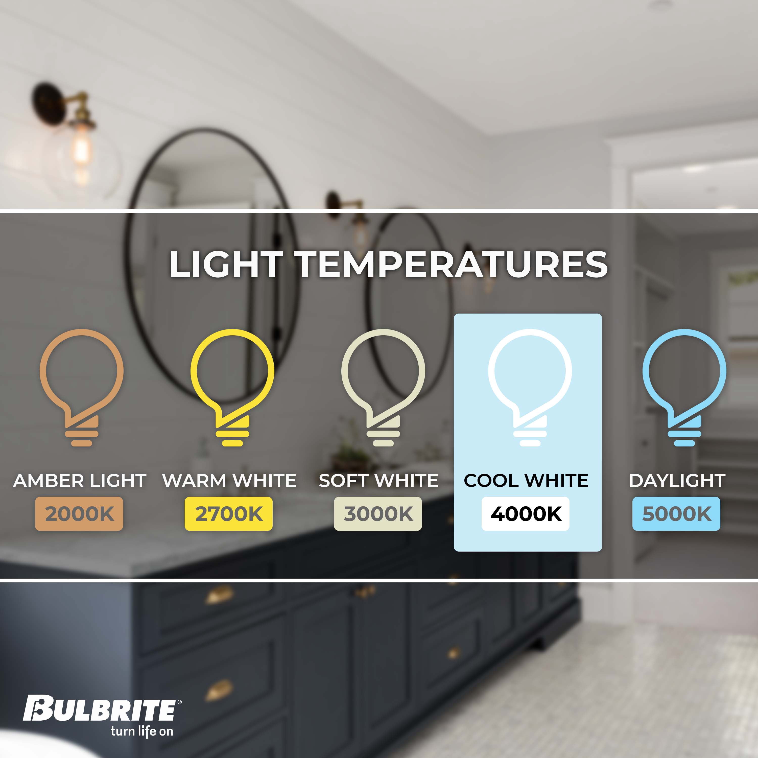 Bulbrite Pack of (8) 7 Watt Dimmable Clear Filament ST18 Medium (E26) LED Light Bulb - 800 Lumens, 4000K