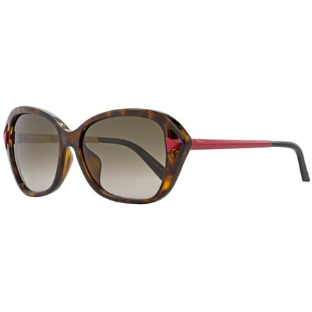 Dior Rectangular Sunglasses Chromatic F 6LYHA Havana/Matte Red 56mm