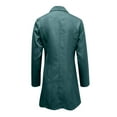 thumbnail image 4 of Robe Costume Femme Col en V Profond Manches Longues Élégante Couleur Unie Double Boutonnage Ajustée Col Rabattu Robe d'Été, 4 of 4