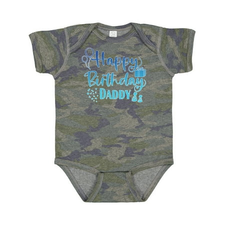 

Inktastic Blue Happy Birthday Daddy Gift Baby Boy or Baby Girl Bodysuit
