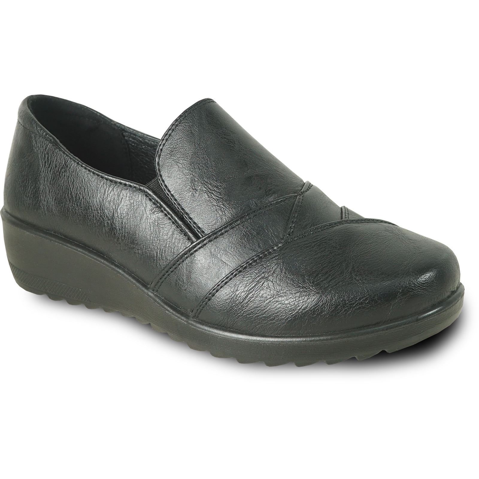 Kozi Women Comfortable Casual Slip-On Loafer Shoe OY5317 with Round Toe ...