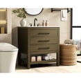 thumbnail image 3 of Elegant Kitchen and Bath 30 inch Single Bathroom Vanity in Chestnut Brown, 3 of 10