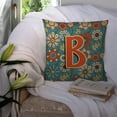 thumbnail image 3 of Monogram Letter Flowers Fabric Decorative Pillow, 3 of 4