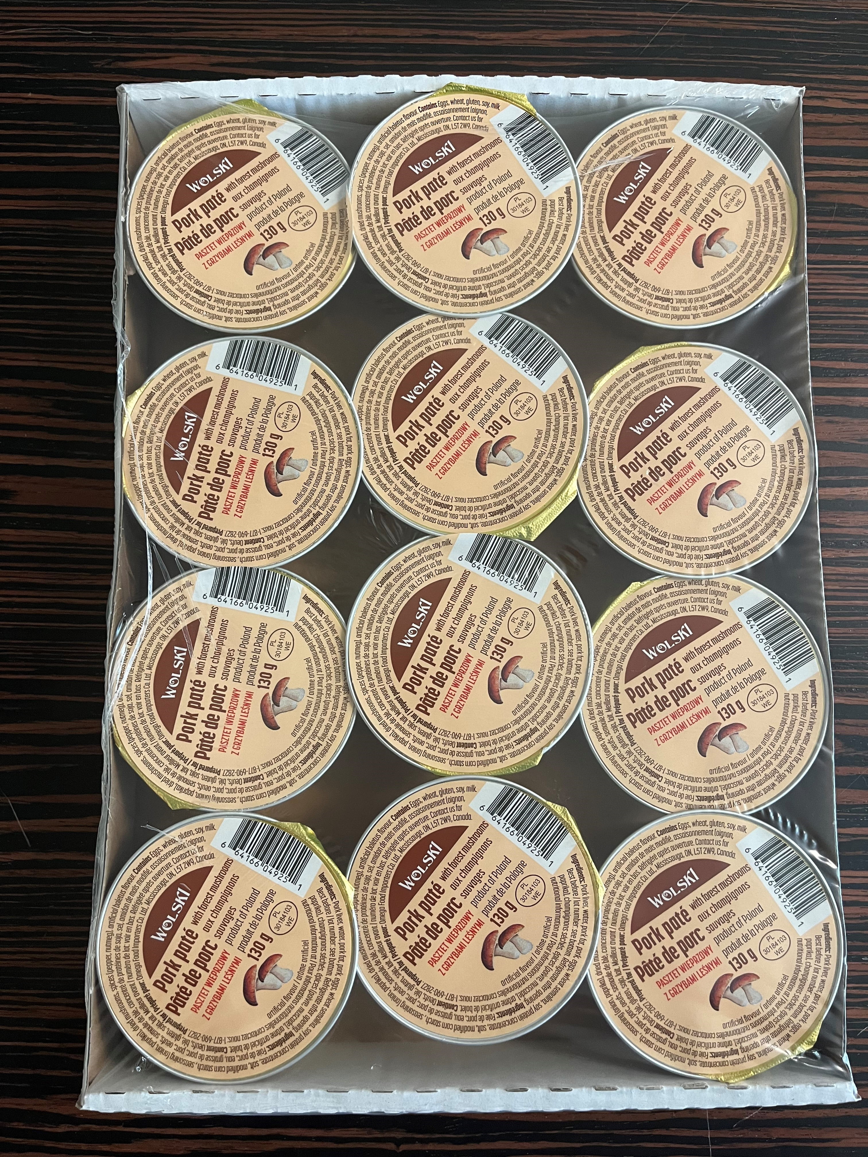 Wolski Pork Pate w Forest Mushrooms, Wolski Pork Pate w Forest Mushrooms