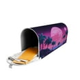 thumbnail image 4 of TEQUAN Retro Vaporwave Palm Trees Magnetic Mailbox Cover, Mailbox Wraps Large Size, 4 of 7