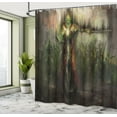thumbnail image 5 of Ambesonne Fantasy Shower Curtain, Ghost King in Field, 69"Wx70"L, Green and Brown, 5 of 5
