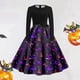 thumbnail image 1 of Vestidos Casuales Para Mujer, Vestido Camisero Con Estampado de Halloween | Estilo Retro de Manga Larga Para La Moda de Otoño de Mujer, 1 of 3