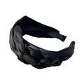 thumbnail image 1 of Women Headband Portable Replacement Solid Color Adult Casual Fashionable Braided Ladies Hair Band Birthday Gift Black, 1 of 8