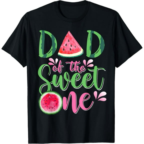 Dad Of The Sweet One Birthday Watermelon Matching Family T-Shirt