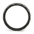 thumbnail image 6 of Auriga Fine Jewelry Stainless Steel 8 mm Black IP-plated Swirl Brushed and Polished Band for Women Size 8.5, 6 of 6
