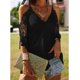 thumbnail image 4 of Blusa de tirantes de retazos de encaje con cuello en V para mujer Pompotops  lopia998341, 4 of 8