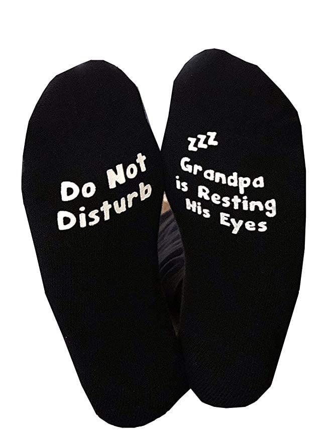 Grandad In Training Black Calf Socks Fathers Day Dad Husband Boyfriend Uncle New 