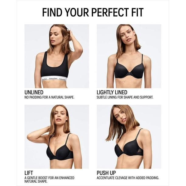 Calvin Klein Women's Seductive Comfort Unlined Lace Bra, Bare
