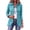 Blue A, variant on Jeans Jacket for Women Ruffle Open Front Double Breasted Button Denim Coat Vintage Casual Cardigan Plus Size Fall Outerwear