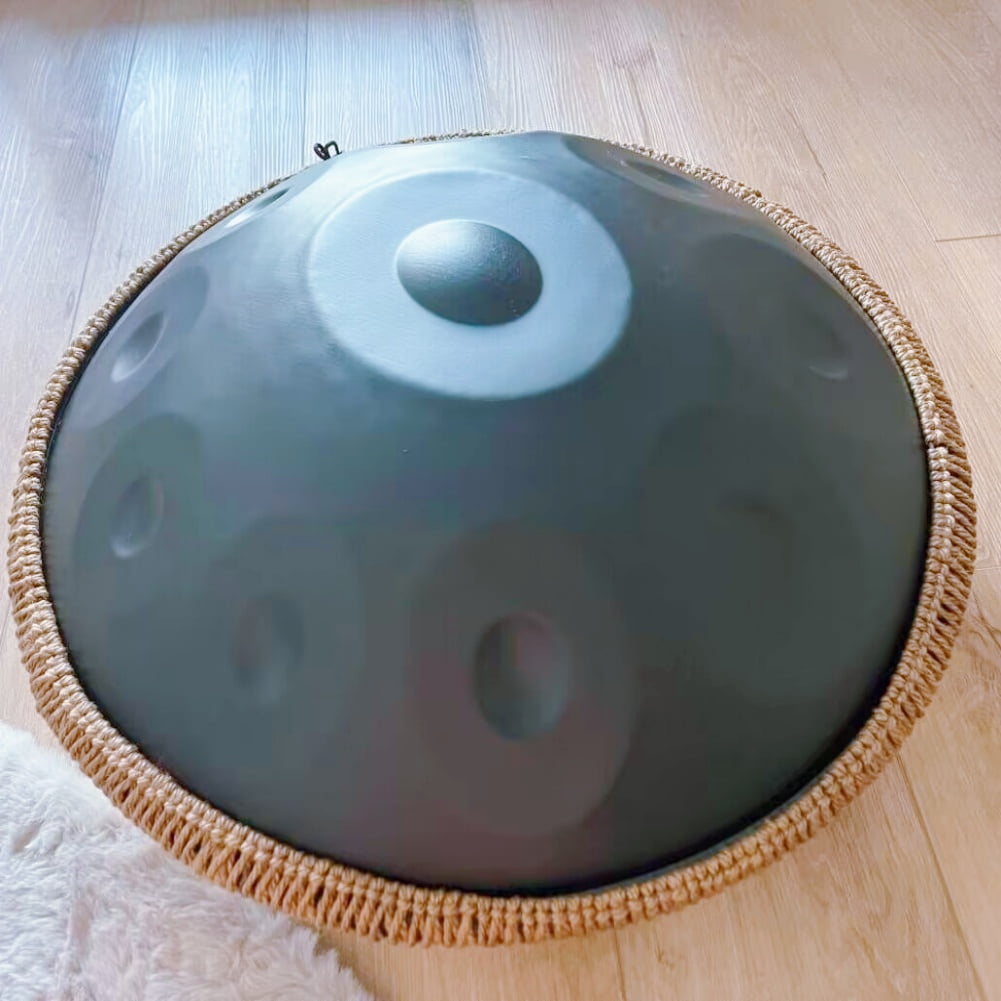 Latourreg 22 inches 10 Tones Handpan Drums D Minor Steel Hand Drum with Soft Hand Pan Bag
