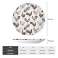 thumbnail image 2 of Gaeub Chickens Print Ceramic Plate,Dinner Plates,Bone China Decorative Plates with Display Stand,Art Ceramic Ornaments for Wall Hanging Decoration-6in, 2 of 6