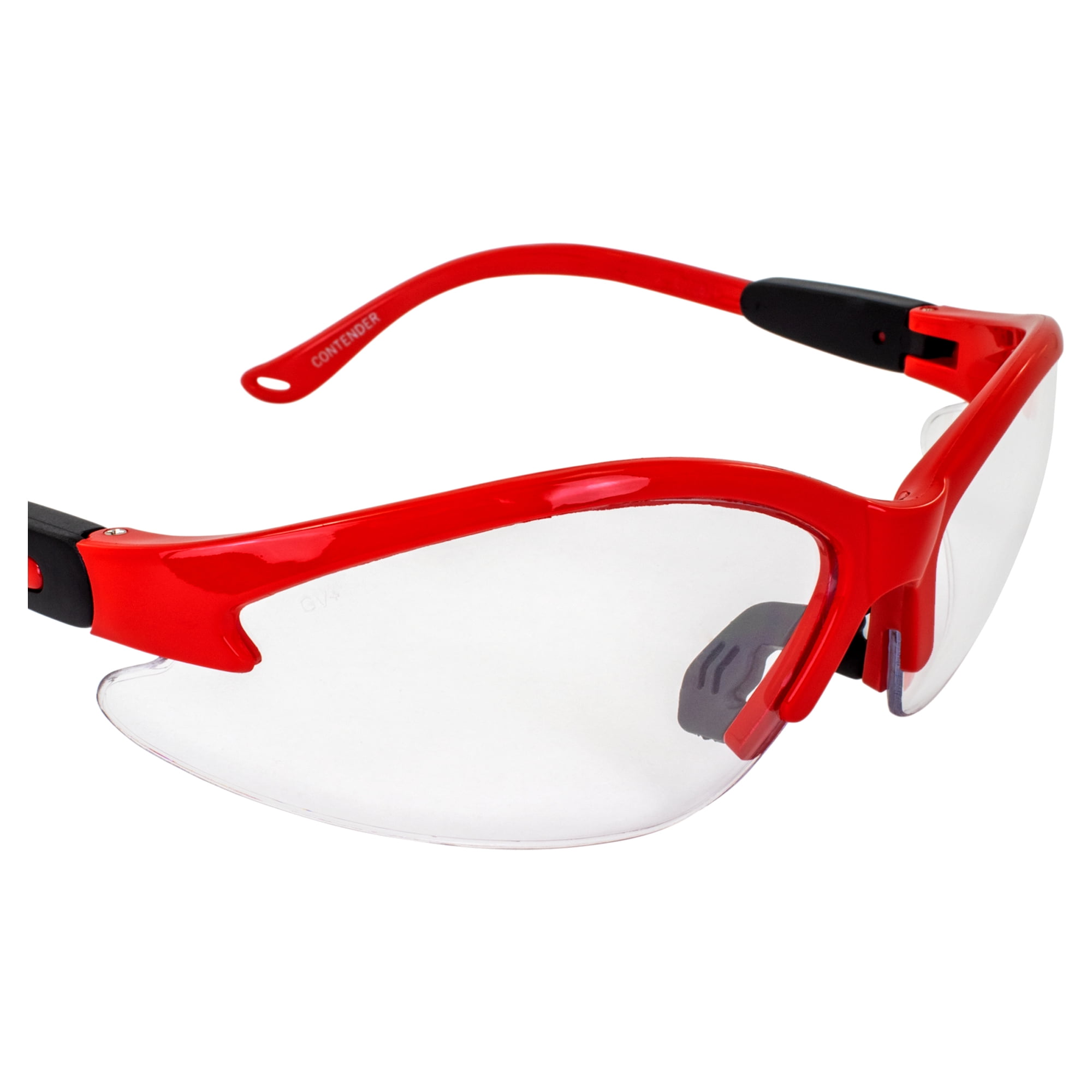 Global Vision Contender Safety Glasses for Nurses Dental Assistant Glasses Shooting  Sunglasses for Women Ladies Men Purple Frame w/Clear Bifocal Lens 1.5+  Magnification 