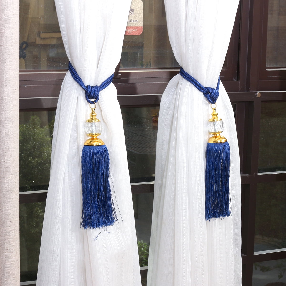 Window Curtain Tiebacks with/without Tassel Binding Rope Tie Backs Home Decor 