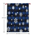 thumbnail image 5 of Christmas Bags Drawstring,Blue Christmas Snowflake Pattern Large Xmas Christmas Gift Bags,Reusable for Xmas and New Year Party Favors and Supplies,27.6" X 19.7", 5 of 5