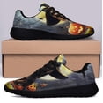 thumbnail image 3 of Dachshund Dog Happy Halloween Shoes Sneakers Black Size 12, 3 of 7