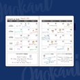 thumbnail image 5 of Mokani Planner - Weekly & Monthly Life Planner with Leather Hardcover A5-8.27” x 5.83” - Time Management & Hit Your Goal - Organizer Notebook & Journal - Start Any Time + Stickers, Navy, 5 of 8