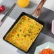 thumbnail image 4 of Rectángulo Huevo Sartén Tortilla Panqueque Antiadherente Mango de Madera Desayuno, 4 of 10