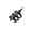 Black, variant on Wide Inspired Three Layer Spikes Open Rings For Mysterious And Personality Expression Featuring Adjustable Fit
