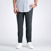 Men's Haggar® The Active Series™ Everyday Slim Fit Flat-Front Pants Color: Gray Size: 34X29