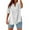 White, variant on Lixiuxyad Summer Shirts Women's V Neck Button Down Shirt Casual Summer Tops With Side Slit