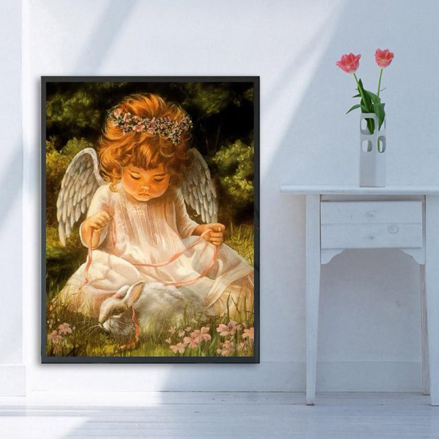 Cuadros Decorativos 5D bricolaje completo taladro diamante pintura ángel bordado mosaico artesanía Kit decoración del hogar Ndcxsfigh Nuevos Originales