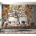 thumbnail image 2 of Abstract Wallpaper Wall Mural - Decorated Tree, 2 of 6
