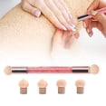 thumbnail image 4 of Cepillo de esponja para uñas jinwen con cabezal de repuesto de 4 piezas diseño Ombre Rosado, 4 of 6