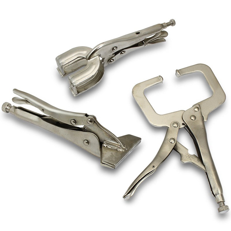 Mini Vise Grip Locking Pliers Set Professional 5"7"10" C Clamp Welding Holders