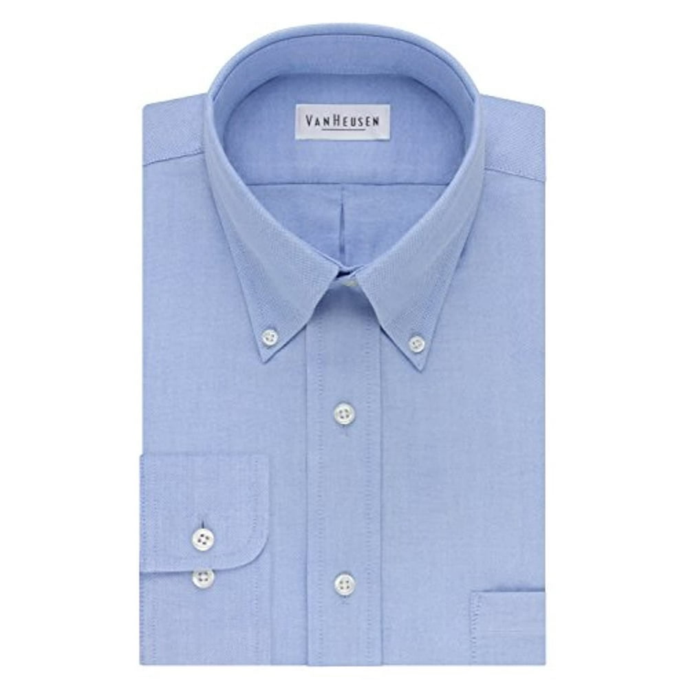 Van Heusen - Van Heusen Men's Dress Shirt Regular Fit Oxford Solid 