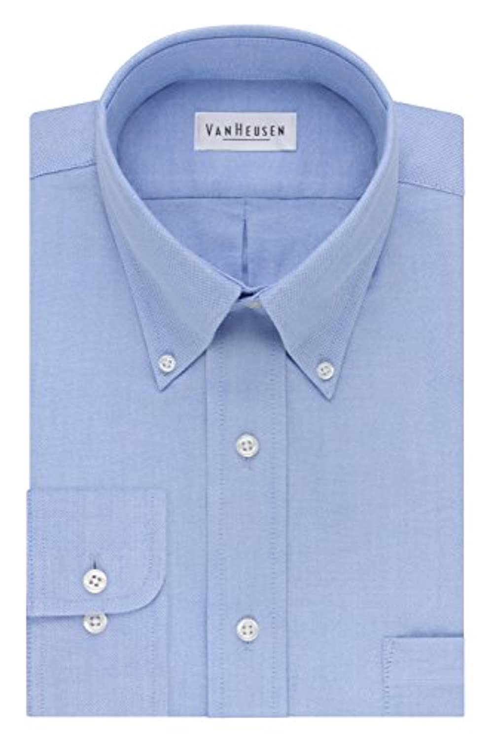 Van Heusen Men/'s Dress Shirt Regular Fit Oxford Solid