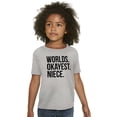 thumbnail image 5 of Worlds Okayest Niece Family Love Girls Kids T Shirt Tees Teen Brisco Brands L, 5 of 5