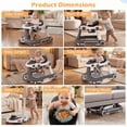 thumbnail image 3 of INFANS 6-in-1 Baby Walker, Converts Push Car to Bouncer, Rocker with Music, Lights, Adjustable Height & Speed, Activity Center, Canopy for 7-18 Months, 3 of 9